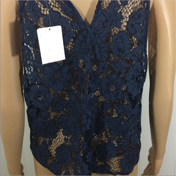 NEW Free People Sweet Meadow Dreams Lace Top - Picture 5 of 5